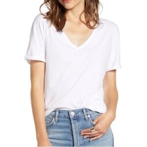 NEW Frank & Eileen S Lab Tee Short Sleeve Deep V-Neck Tee